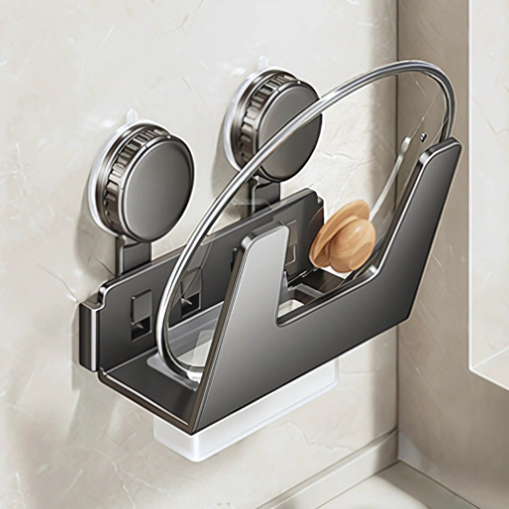 【強力吸盤で、壁面を有効活用】 Vertlid – 吸盤式キッチンラック